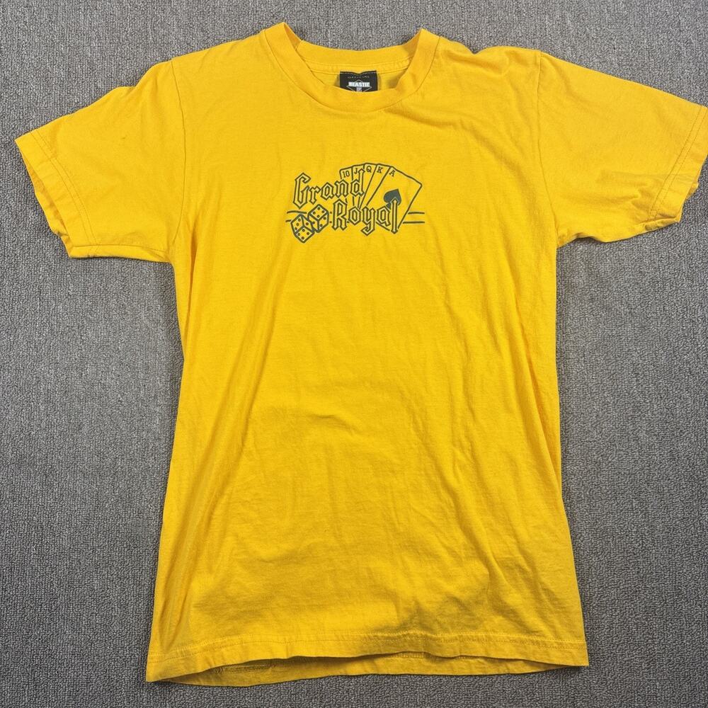 Official Beastie Boys Merch Grand Royale T-shirt Size Small Yellow Clean